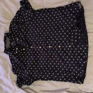 AEO (L) Short Sleeve Button Down Shirt